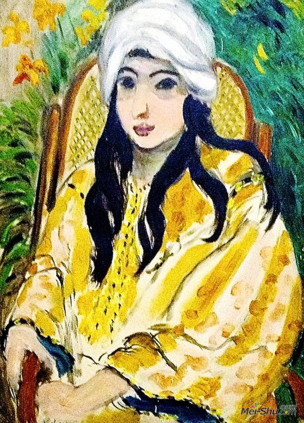 亨利·马蒂斯(Henri Matisse)高清作品《Lorette in a Turban》