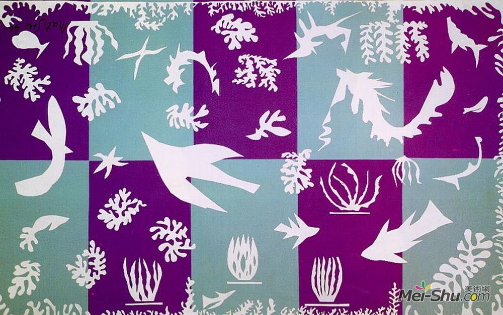 亨利·马蒂斯(Henri Matisse)高清作品《Polynesia, La Mer》