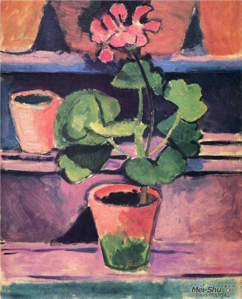 亨利·马蒂斯(Henri Matisse)高清作品《锅天竺葵》