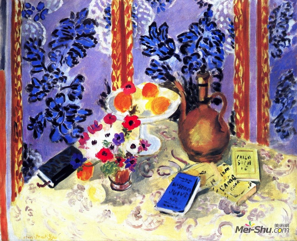 亨利·马蒂斯(Henri Matisse)高清作品《Still LIfe, “Histoires Juives”》