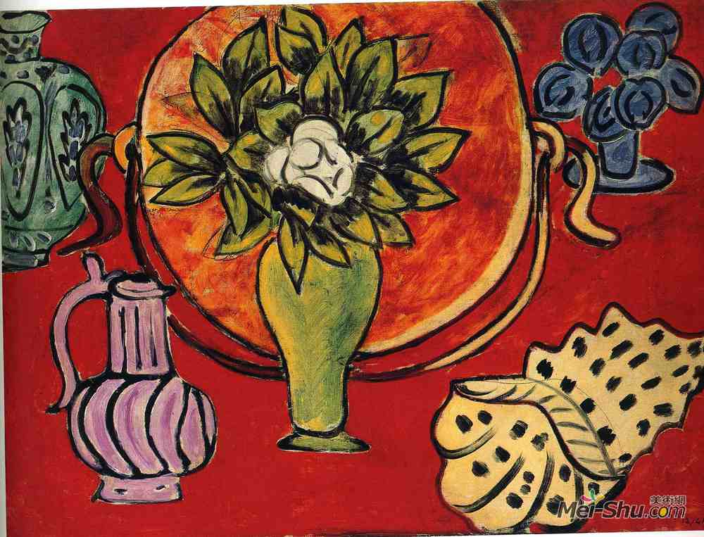 亨利·马蒂斯(Henri Matisse)高清作品《马格诺利亚的静物》