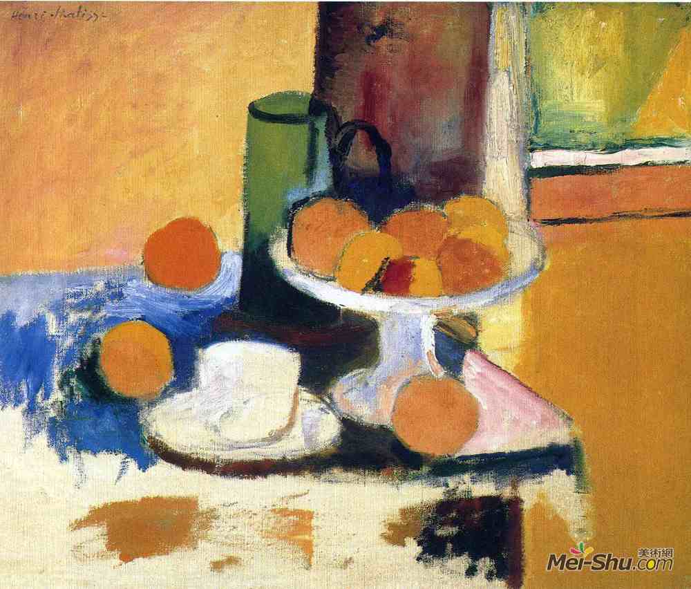 亨利·马蒂斯(Henri Matisse)高清作品《Still Life with Oranges II》