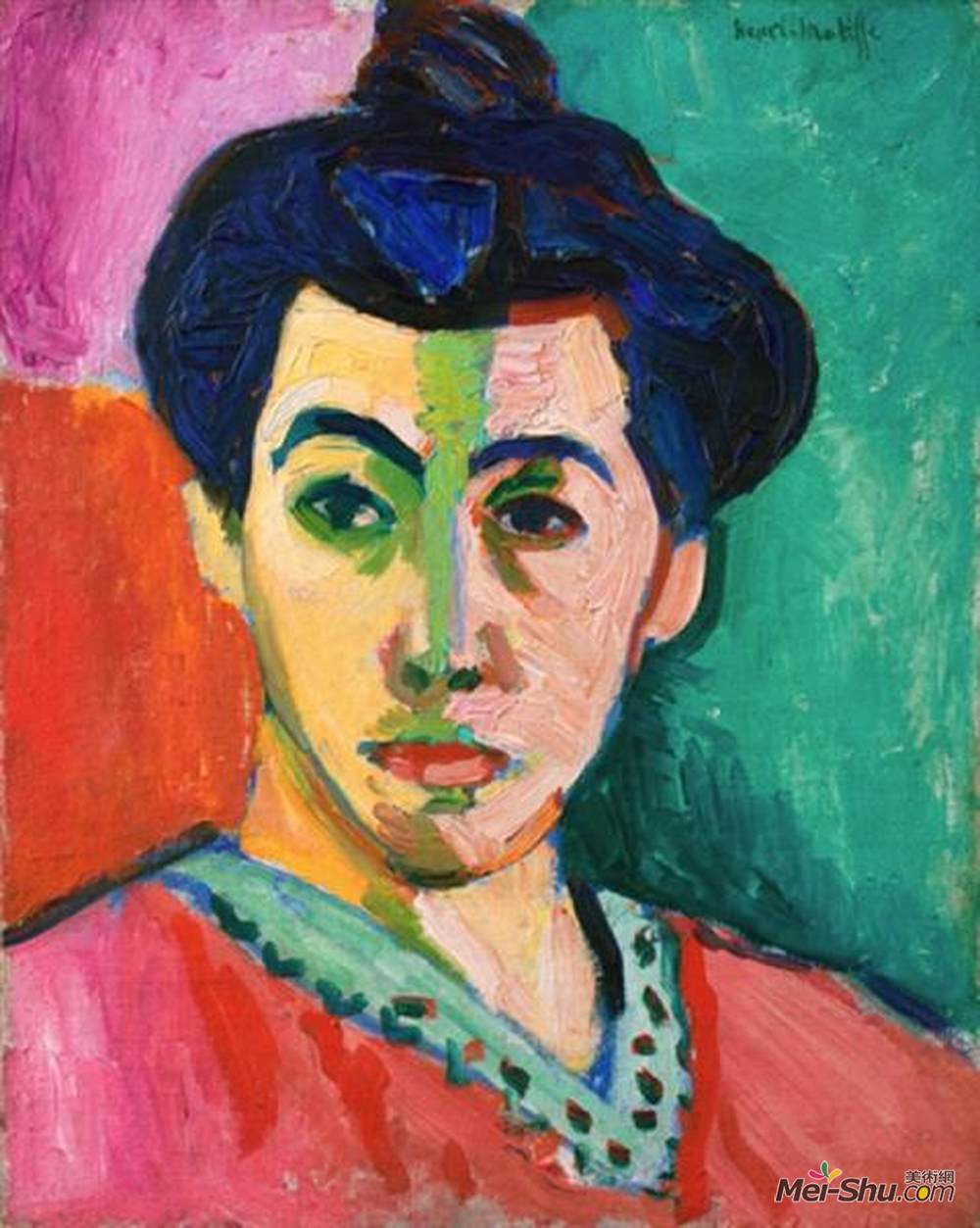 亨利·马蒂斯(Henri Matisse)高清作品《绿线》