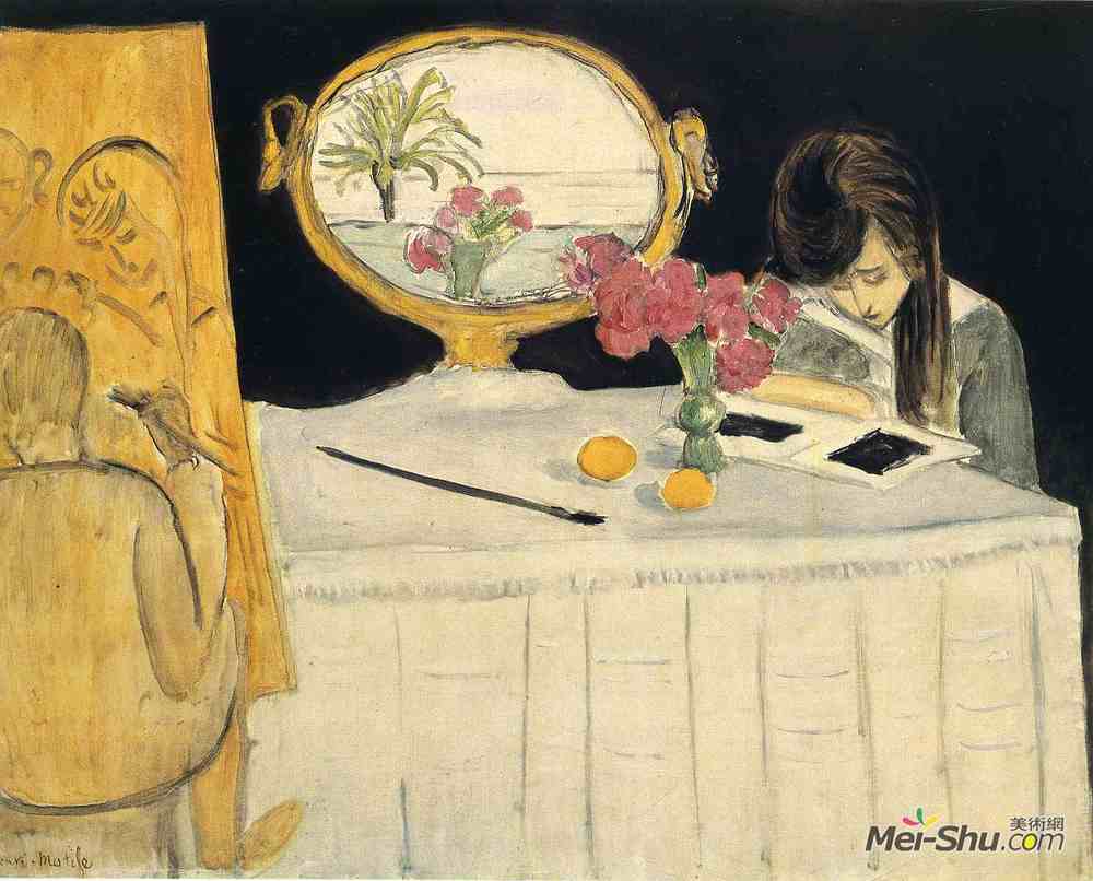 亨利·马蒂斯(Henri Matisse)高清作品《绘画课》