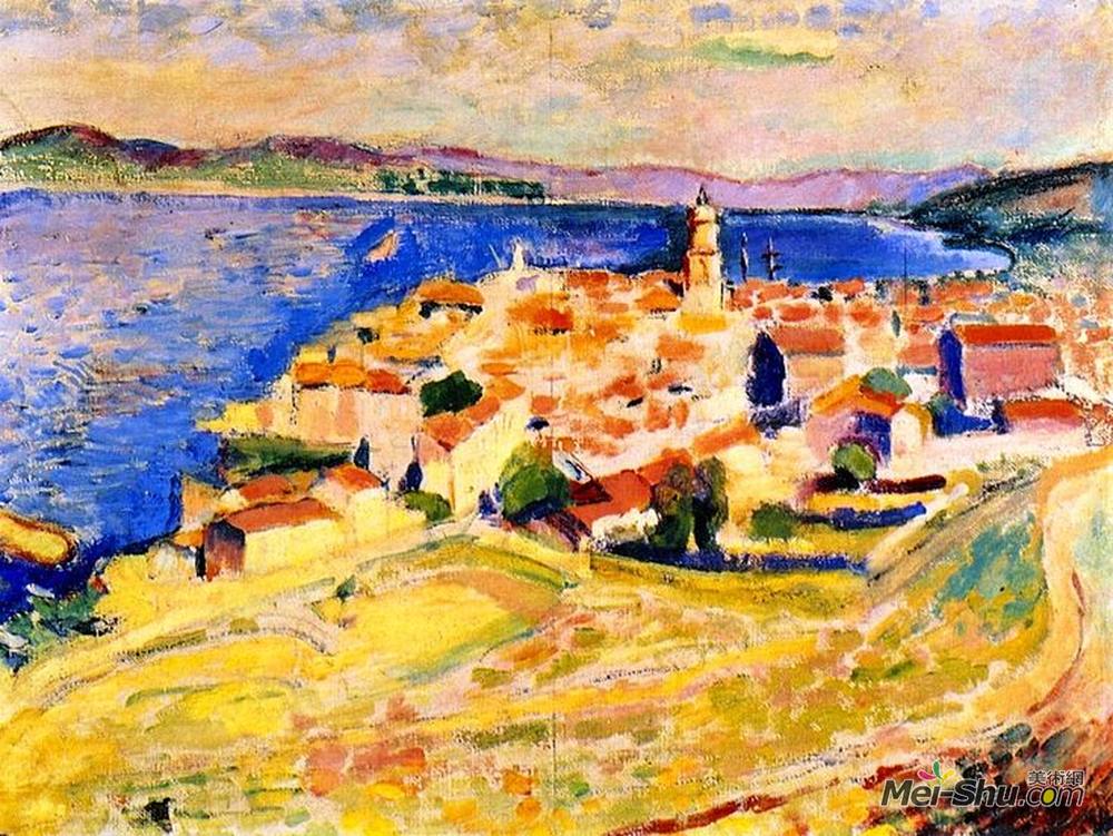 亨利·马蒂斯(Henri Matisse)高清作品《圣特罗佩的视图》
