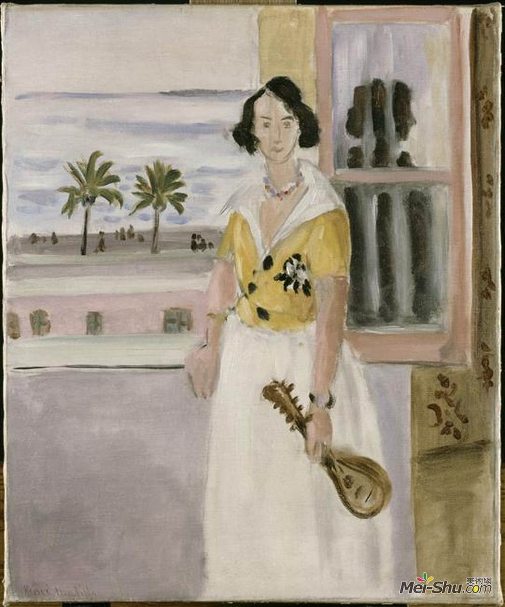 亨利·马蒂斯(Henri Matisse)高清作品《曼陀林女人》