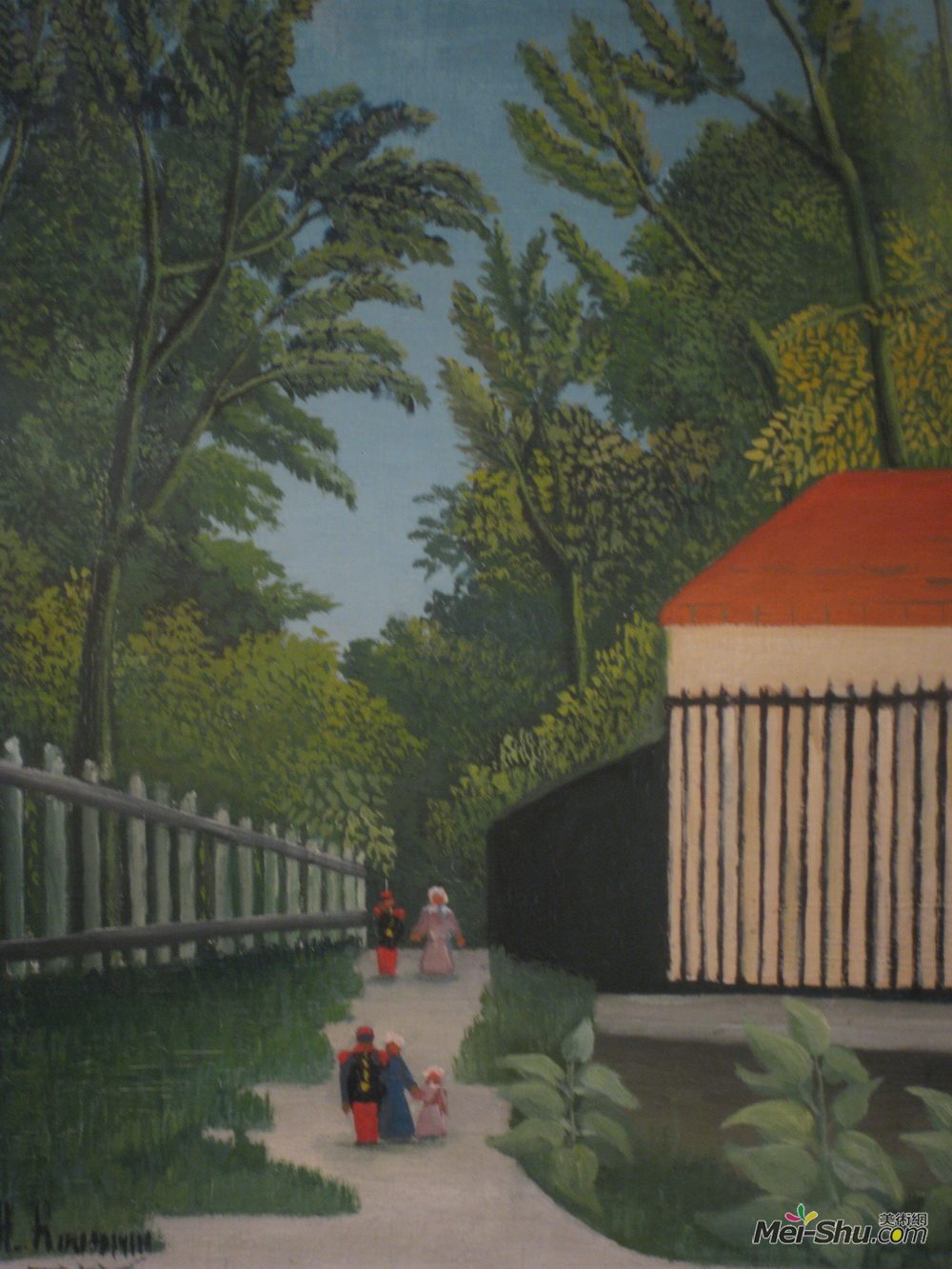 亨利·卢梭(Henri Rousseau)高清作品《蒙特梭利公园景观图五幅》