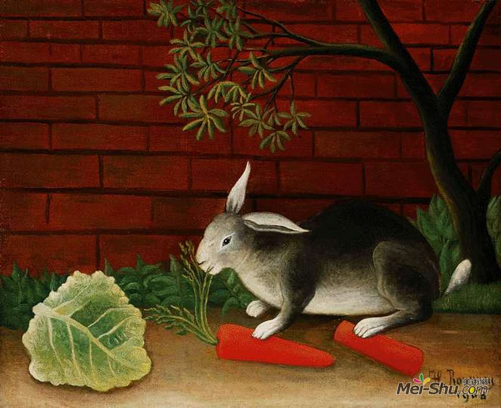 亨利·卢梭(Henri Rousseau)高清作品《兔》