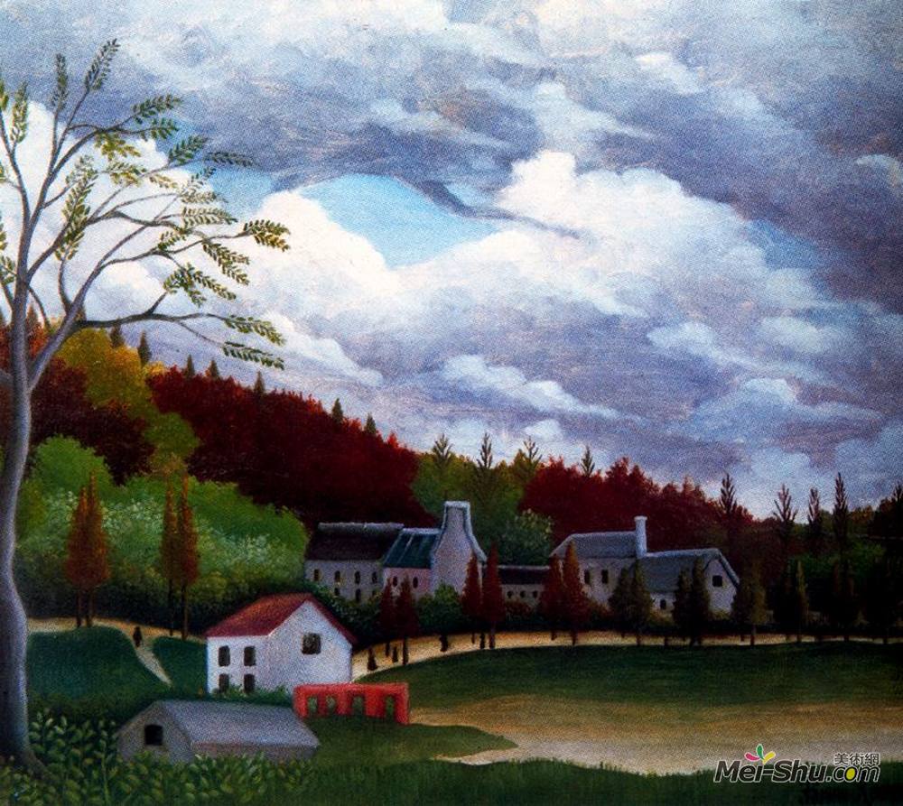 亨利·卢梭(Henri Rousseau)高清作品《让蒂伊的比弗尔》