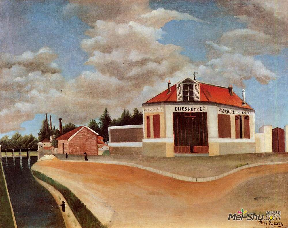 亨利·卢梭(Henri Rousseau)高清作品《阿尔福维尔的椅子厂》