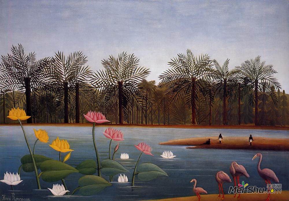 亨利·卢梭(Henri Rousseau)高清作品《火烈鸟》