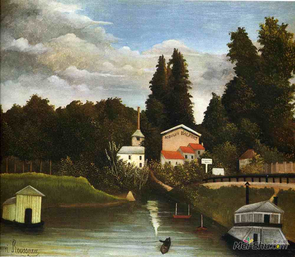 亨利·卢梭(Henri Rousseau)高清作品《Alfor的磨坊》