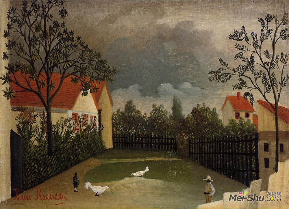 亨利·卢梭(Henri Rousseau)高清作品《鸡场》