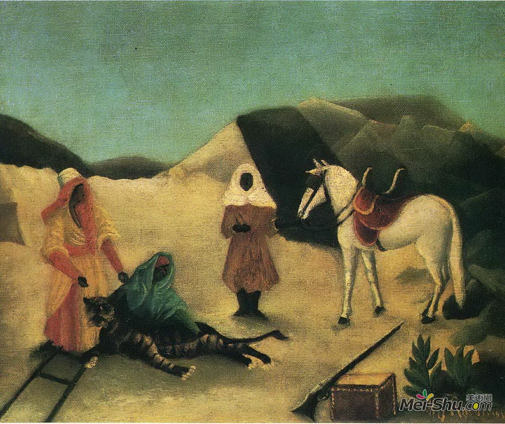 亨利·卢梭(Henri Rousseau)高清作品《虎狩猎》