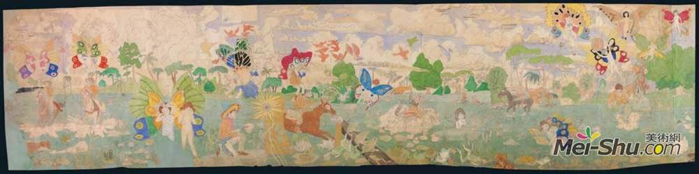 亨利达格(Henry Darger)高清作品《无名（布兰金斯捕获格兰德里亚士兵）》