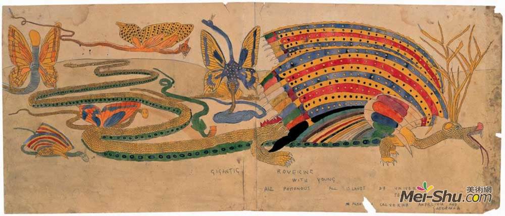 亨利达格(Henry Darger)高清作品《Gigantic Roverine...》