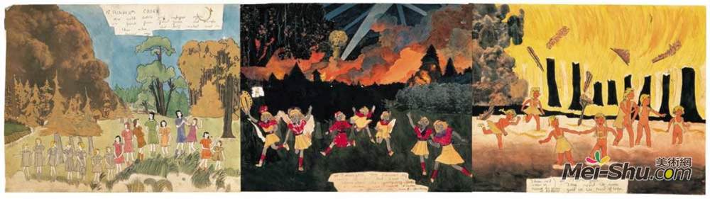 亨利达格(Henry Darger)高清作品《阳光溪》