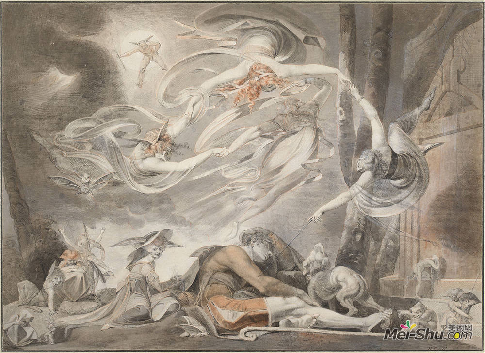 亨利·福塞利(Henry Fuseli)高清作品《牧羊人的梦》