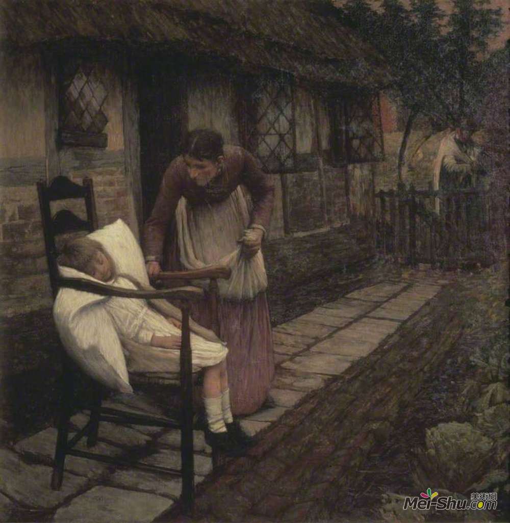 亨利·赫尔伯特·拉坦格(Henry Herbert La Thangue)高清作品《镰刀的男人》