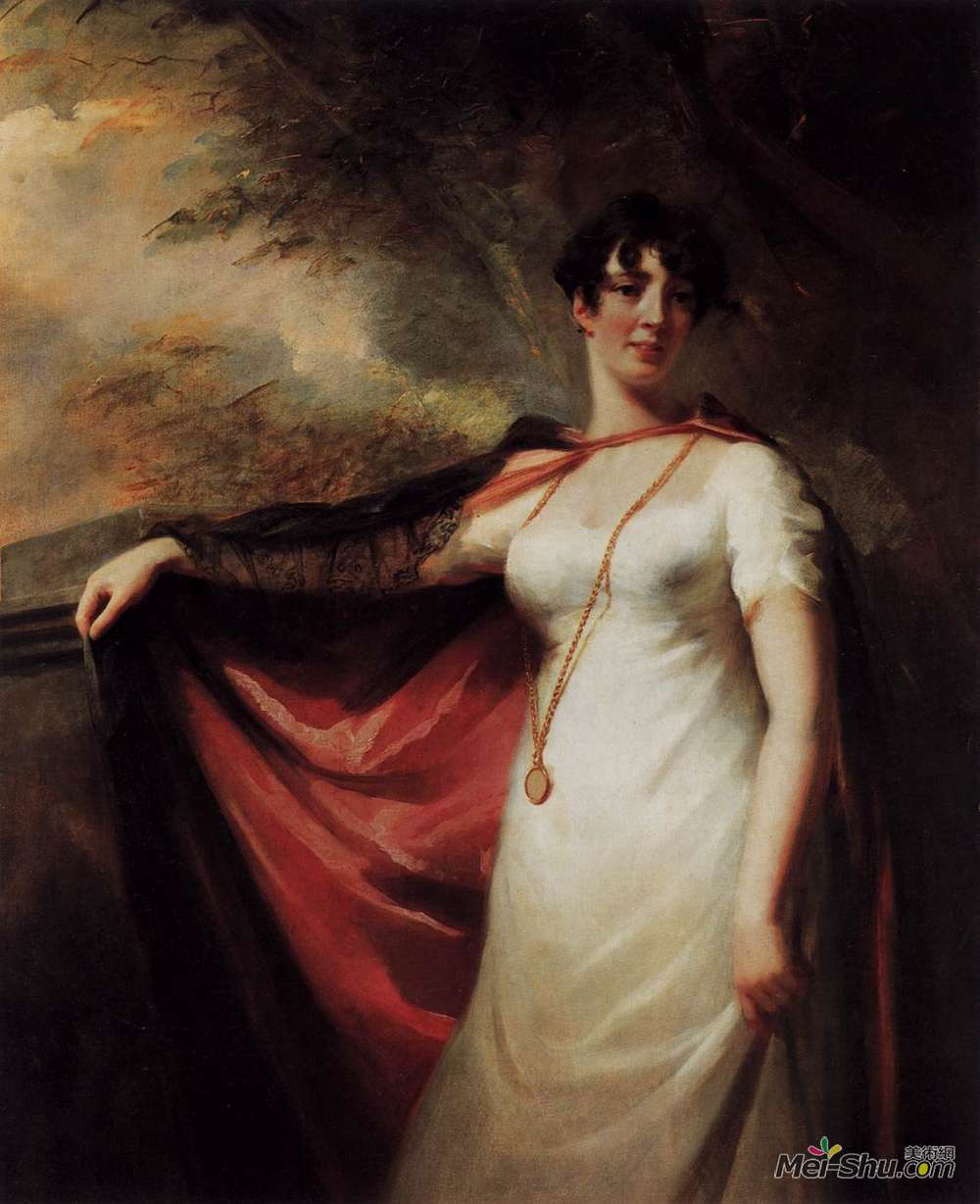 亨利·雷本(Henry Raeburn)高清作品《安妮哈特夫人的肖像》
