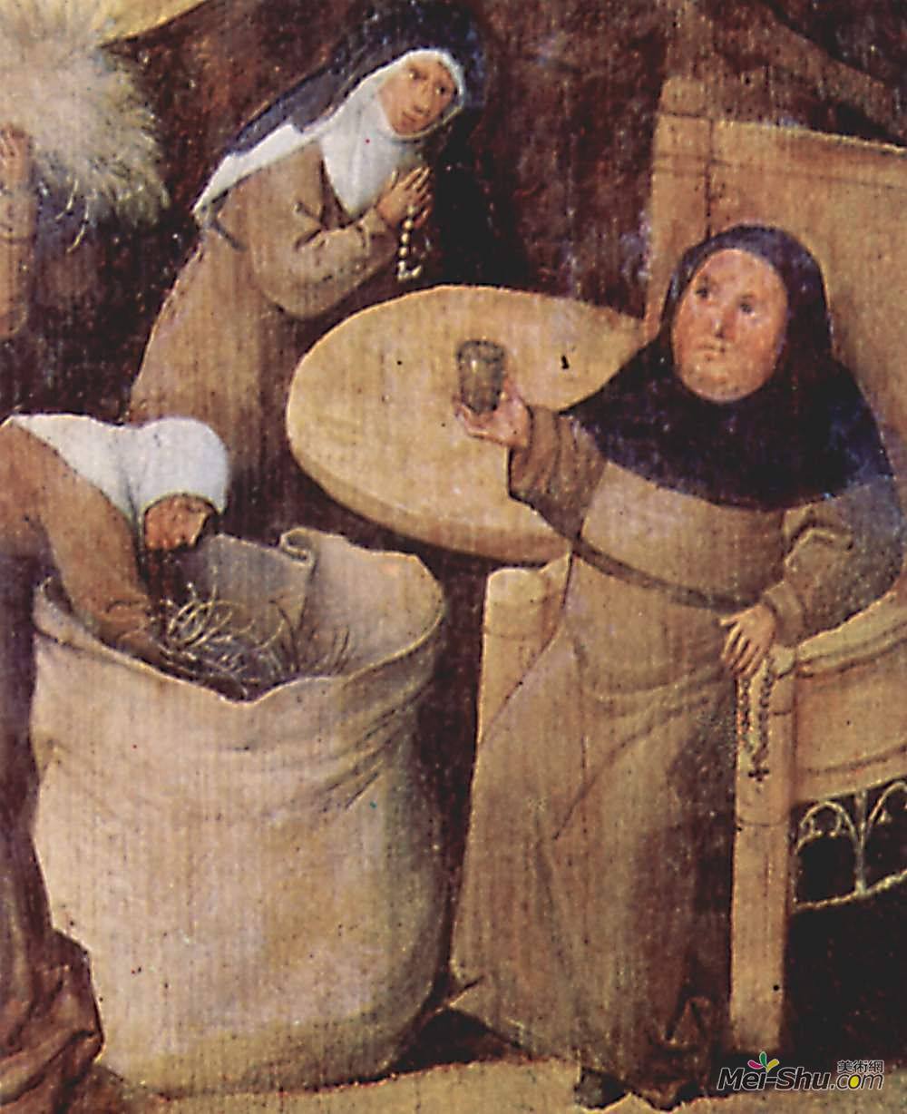 希罗尼穆斯·波希(Hieronymus Bosch)高清作品《Haywain (detail)》