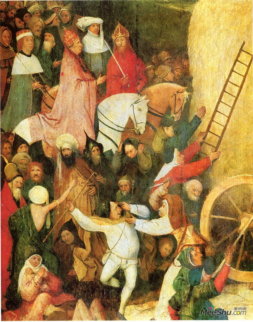 希罗尼穆斯·波希(Hieronymus Bosch)高清作品《Haywain (detail)》