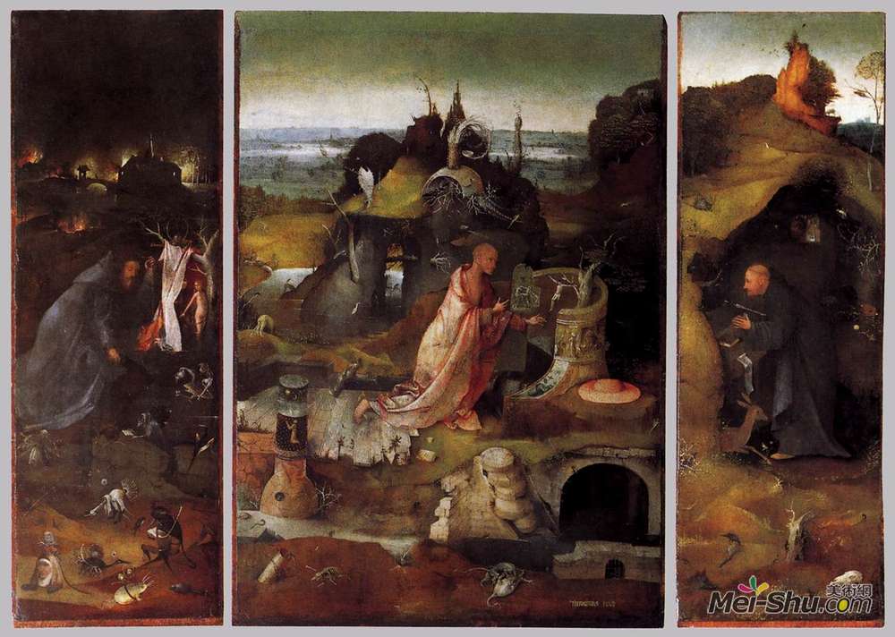 希罗尼穆斯·波希(Hieronymus Bosch)高清作品《隐士圣徒三联画》