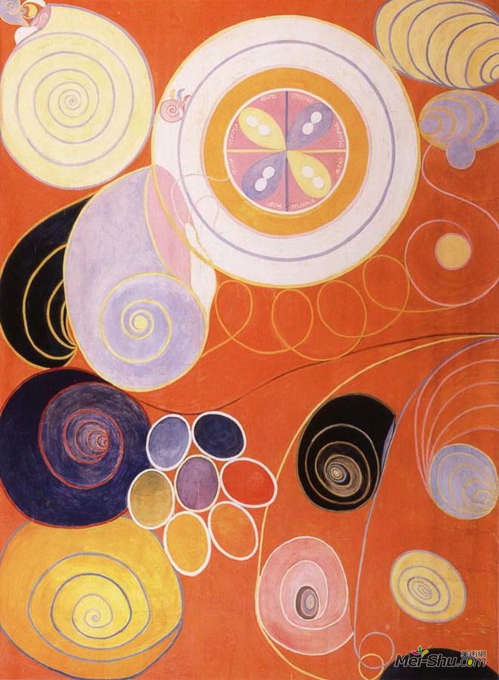 希尔玛克林特(Hilma af Klint)高清作品《他们是十大支柱》