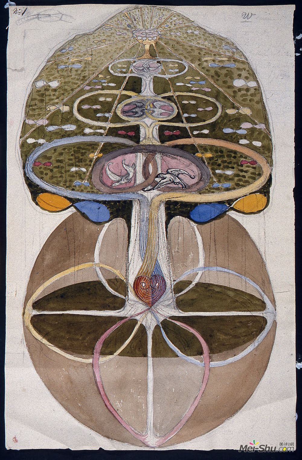 希尔玛克林特(Hilma af Klint)高清作品《无题》