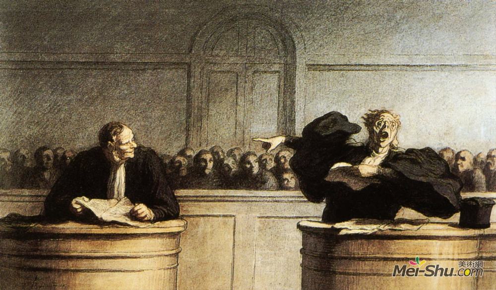 奥诺雷·杜米埃(Honore Daumier)高清作品《著名的事业》