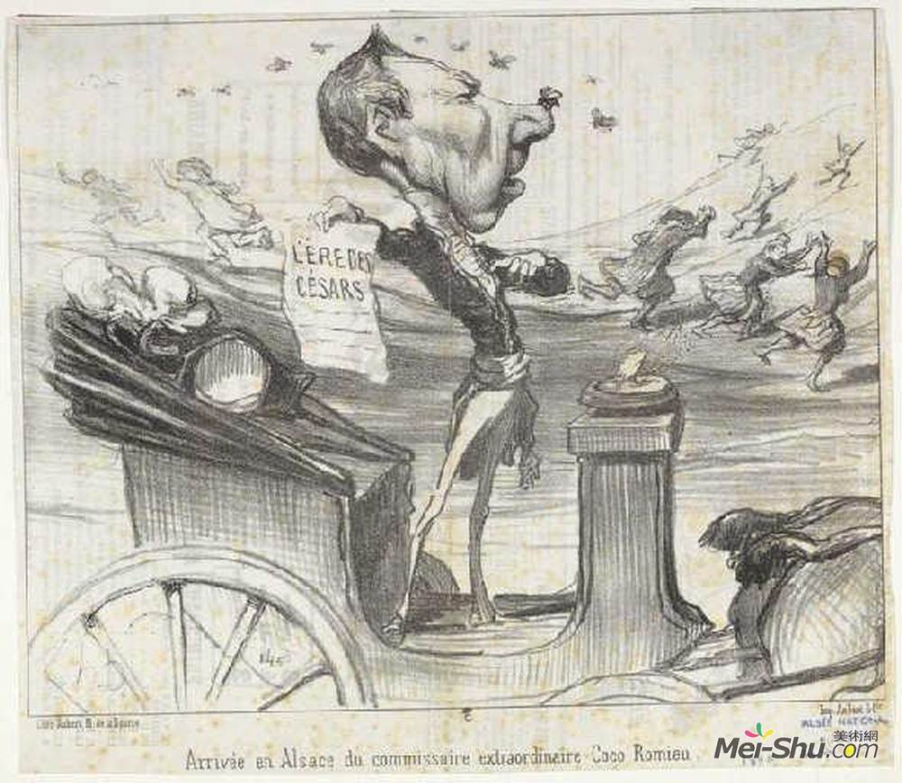 奥诺雷·杜米埃(Honore Daumier)高清作品《阿尔萨斯特别行政区专员到任》