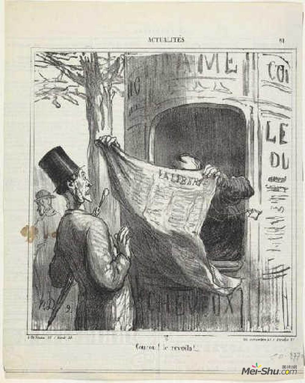 奥诺雷·杜米埃(Honore Daumier)高清作品《杜鹃！他回来了》