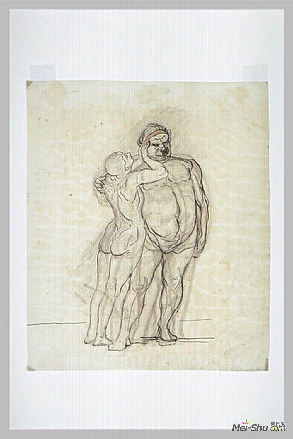 奥诺雷·杜米埃(Honore Daumier)高清作品《赫拉克勒斯集市场所》