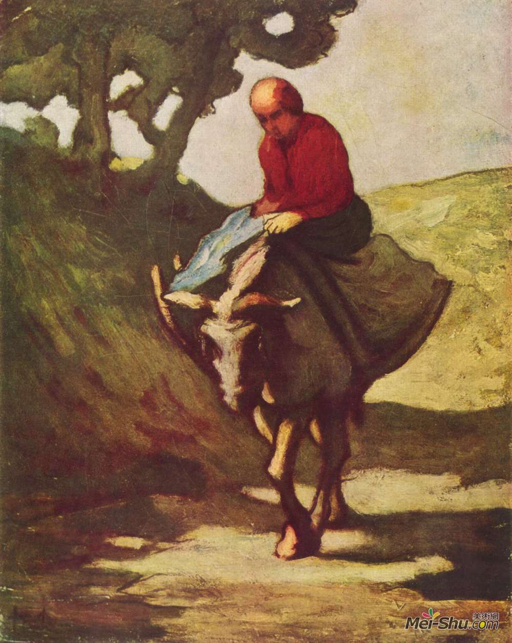 奥诺雷·杜米埃(Honore Daumier)高清作品《回归市场》
