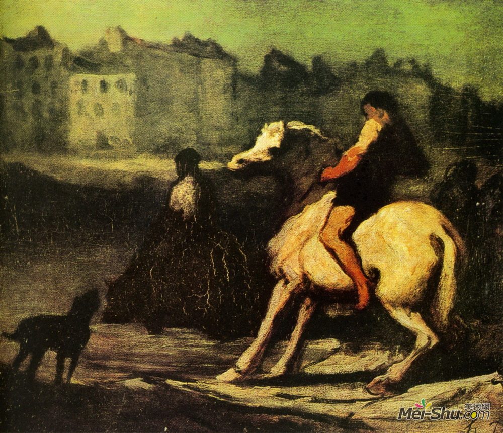 奥诺雷·杜米埃(Honore Daumier)高清作品《喂料槽》