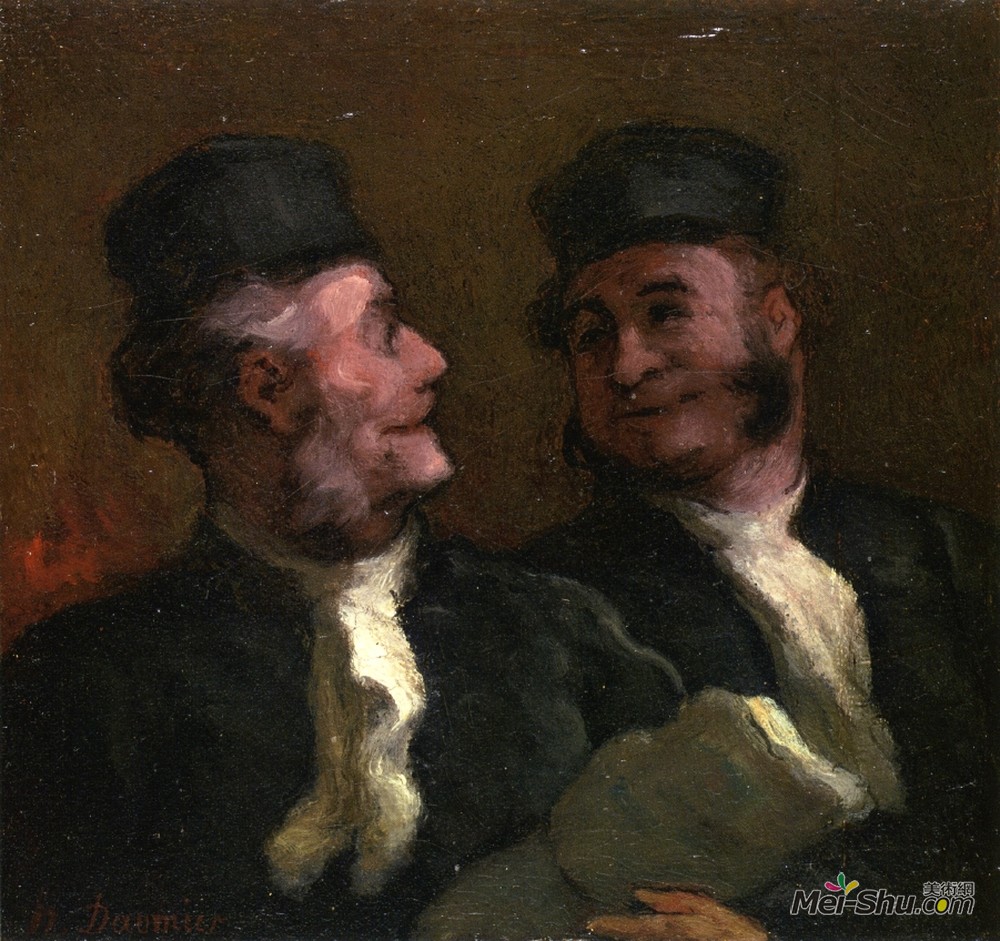 奥诺雷·杜米埃(Honore Daumier)高清作品《律师们》