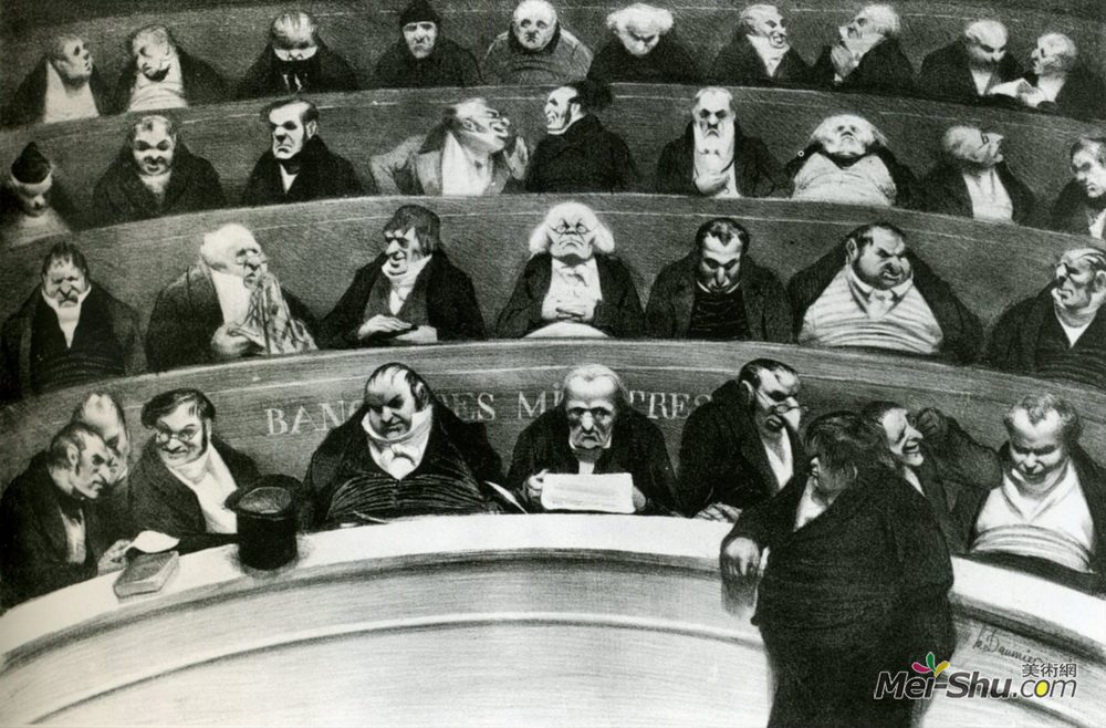 奥诺雷·杜米埃(Honore Daumier)高清作品《立法肚》