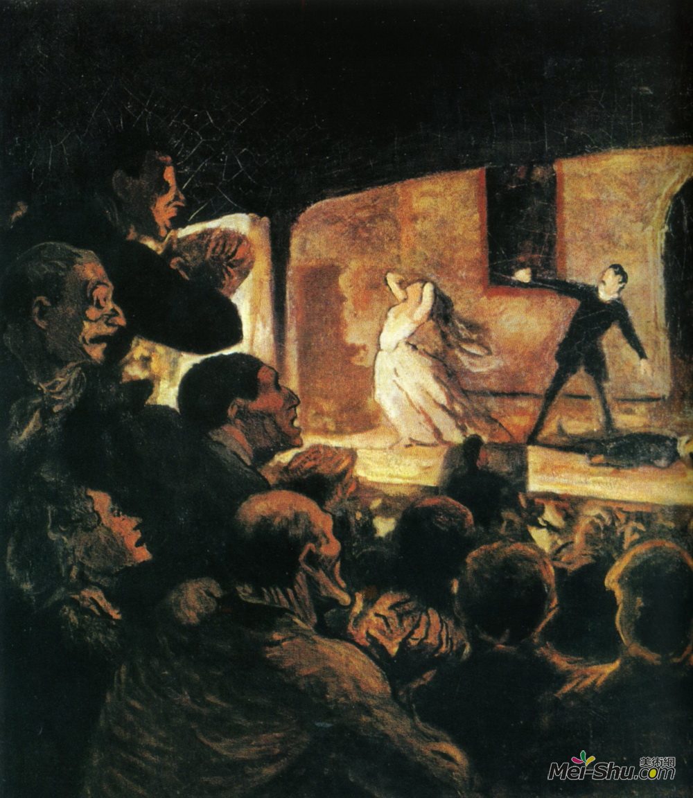 奥诺雷·杜米埃(Honore Daumier)高清作品《剧场》