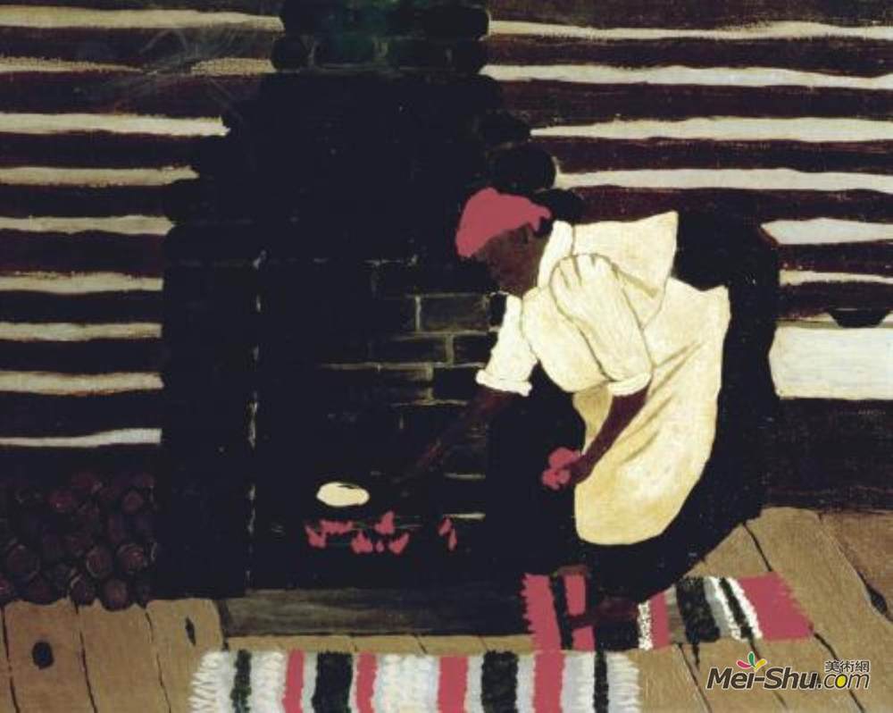 霍里斯·皮平(Horace Pippin)高清作品《锄饼》