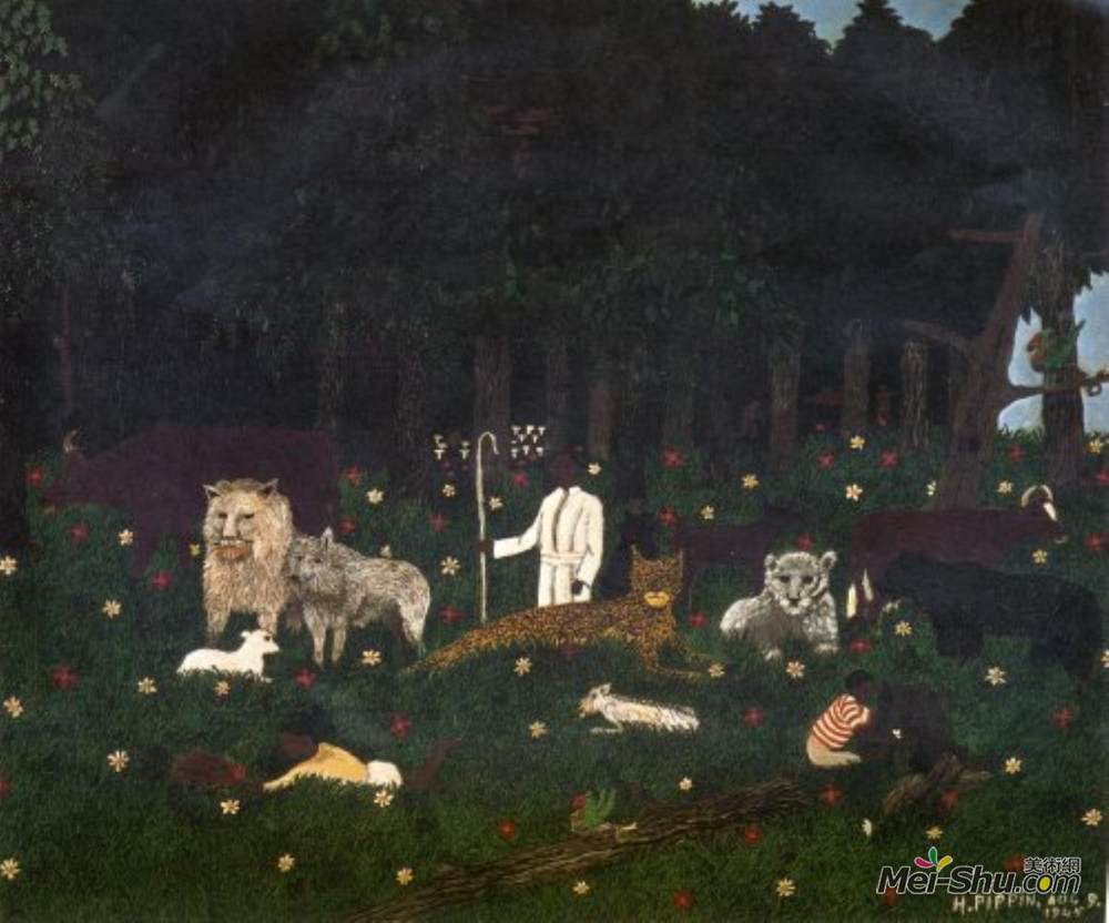 霍里斯·皮平(Horace Pippin)高清作品《圣山三世》