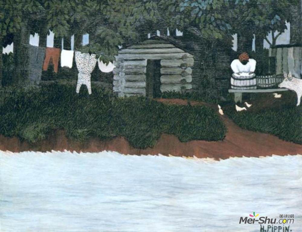 霍里斯·皮平(Horace Pippin)高清作品《水洗》