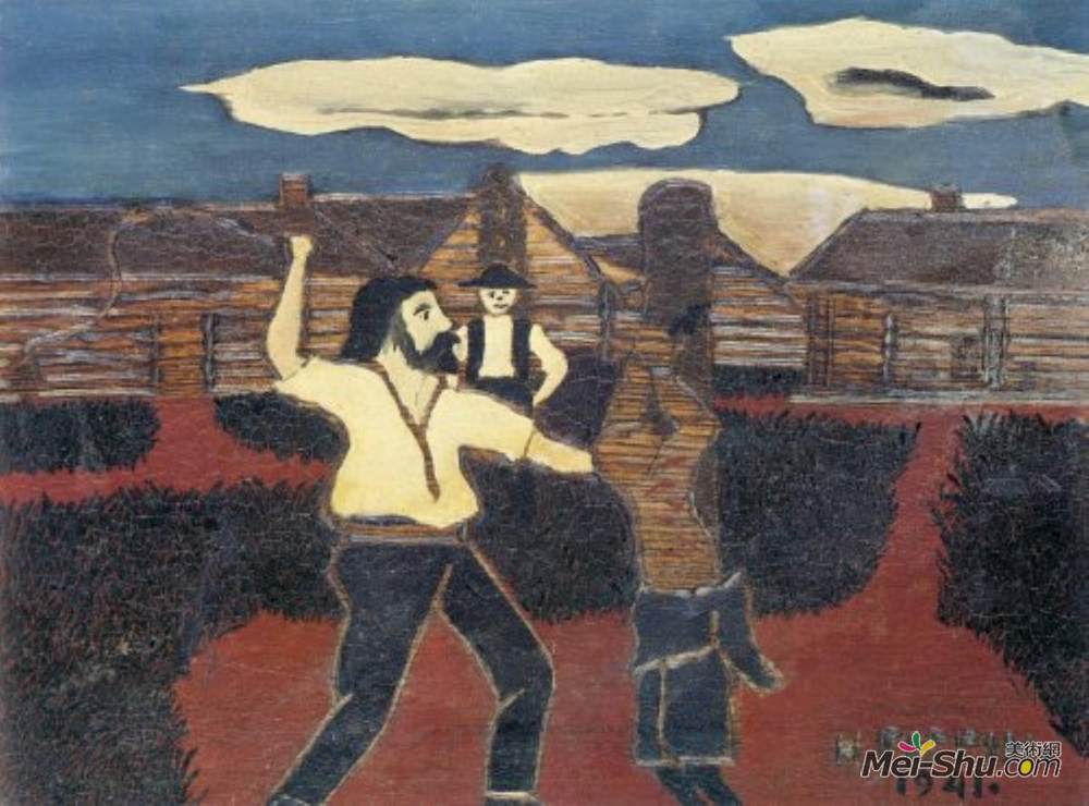 霍里斯·皮平(Horace Pippin)高清作品《鞭打》