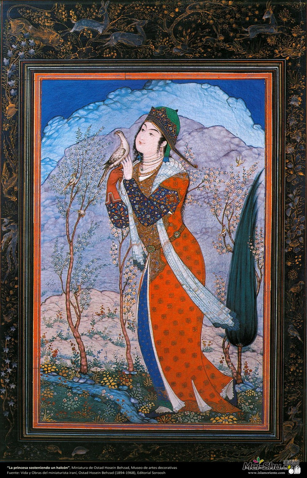 侯赛因·贝扎德(Hossein Behzad)高清作品《王子与鹰》