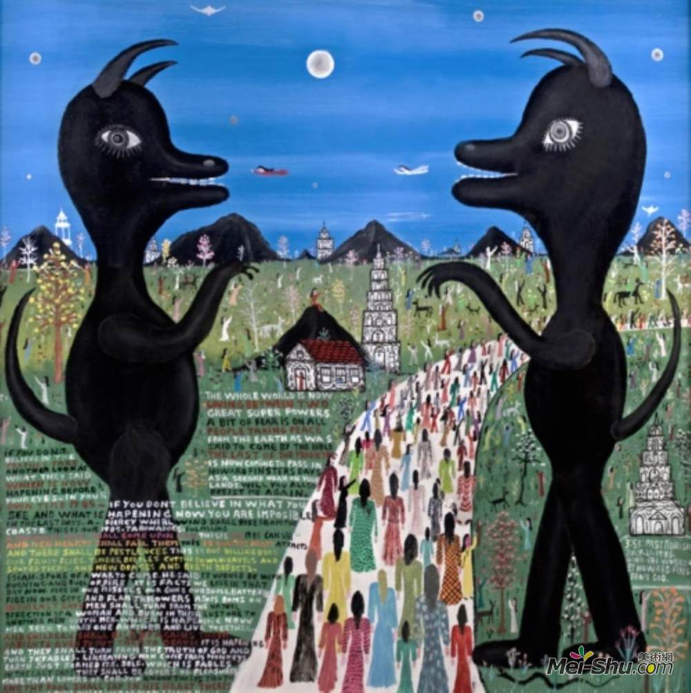 霍华德·芬斯特(Howard Finster)高清作品《超级大国（4581）》