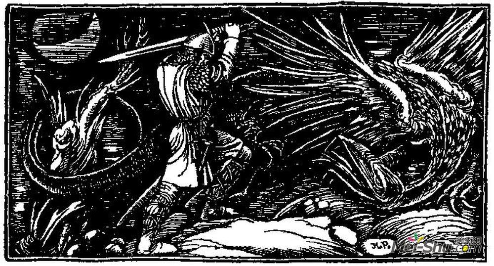 霍华德·派尔(Howard Pyle)高清作品《银手的奥托14》