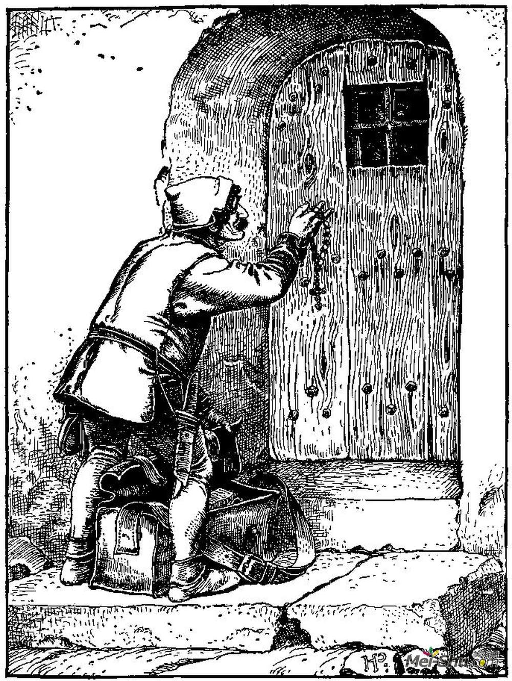 霍华德·派尔(Howard Pyle)高清作品《银手的奥托26》