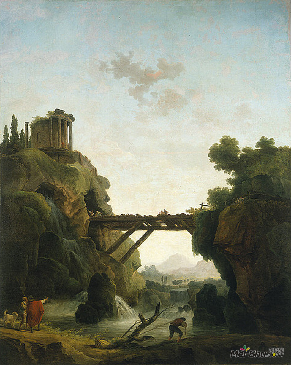 休伯特·罗伯特(Hubert Robert)高清作品《蒂沃丽花园奇观》