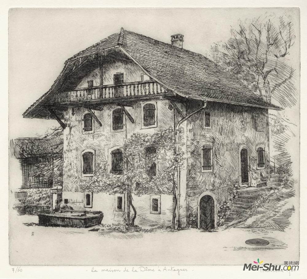 胡伯廷海耶曼(Hubertine Heijermans)高清作品《House of the ancient Dime at Antagnes in canton Vaud Switzer》