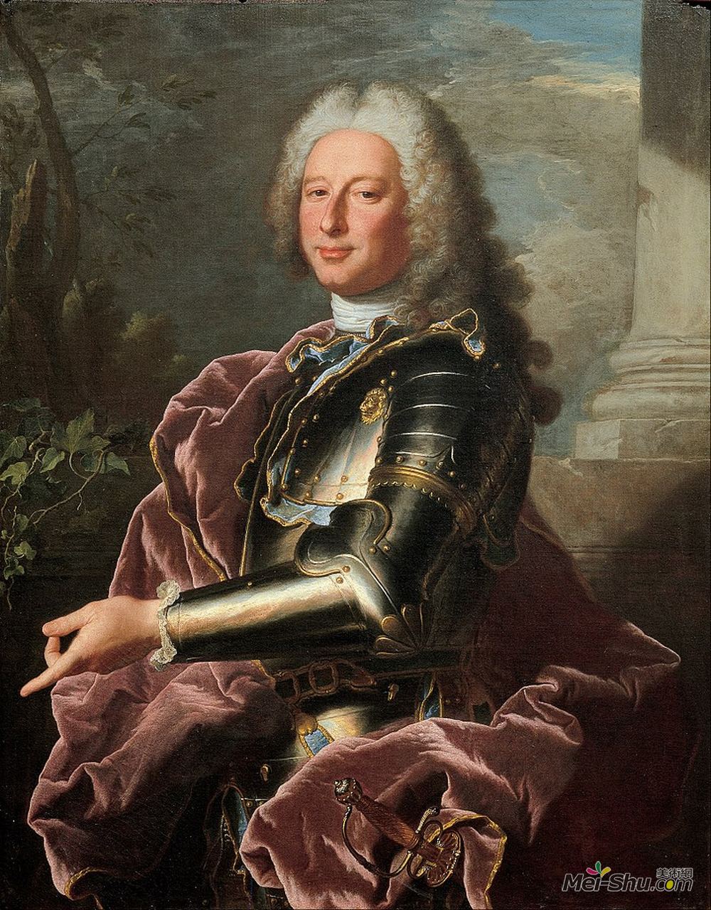 亚森特·里戈(Hyacinthe Rigaud)高清作品《吉安·弗朗西斯科二世销售》
