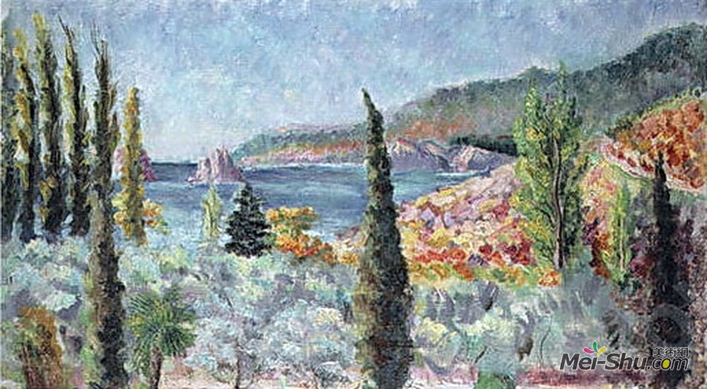 伊利亚·马什科娃(Ilya Mashkov)高清作品《克里米亚海岸》